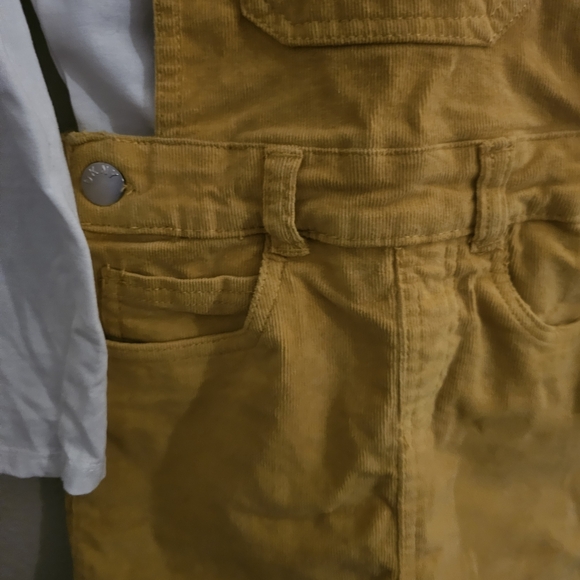 DKNY Mustard Yellow Kids Overall Skirt - Picture 6 of 8